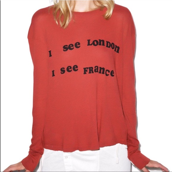 Wildfox Off to Europe Long Sleeve Top - Picture 2 of 6